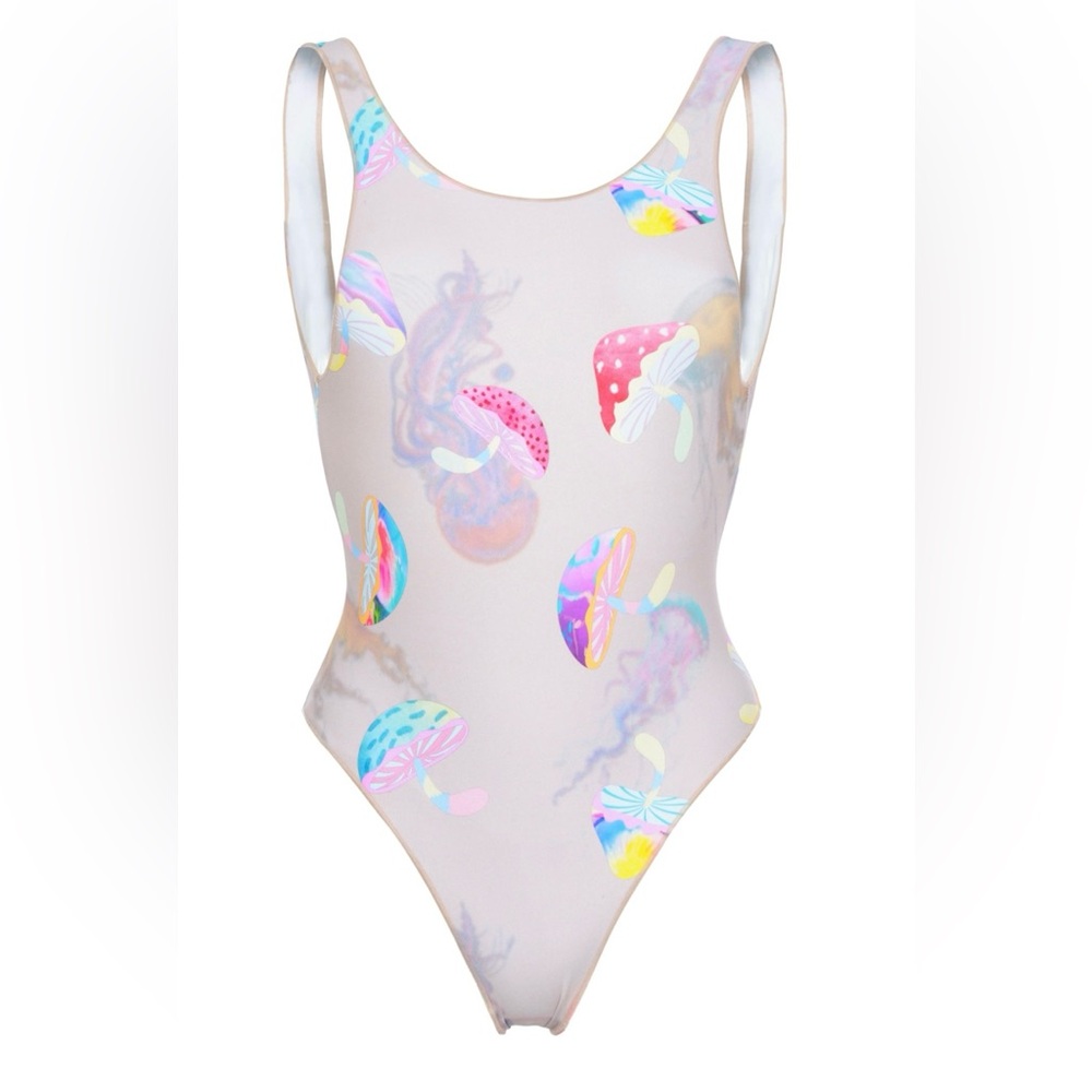 Magic Mushroom Burning Man/Festival Bathing suit bodysuit